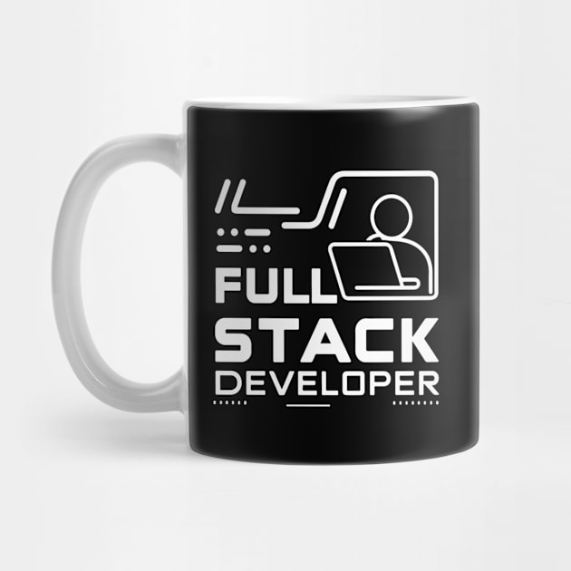Full Stack Developer Simple Text by GrafiqueDynasty